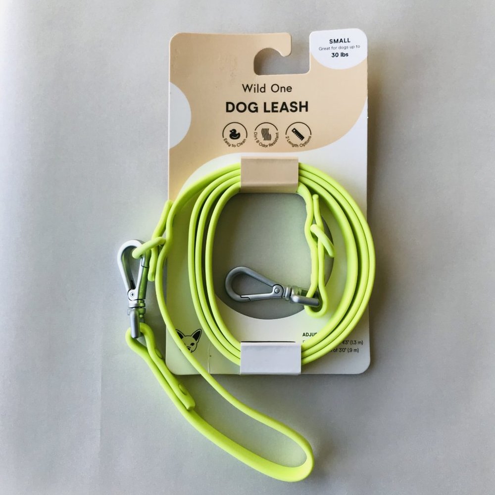 Wild One Collar (S) Blue & Leash (S) Lime Water Proof - Picture 2 of 7